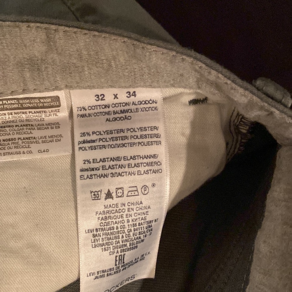 Grey Dockers Khakis - image 5